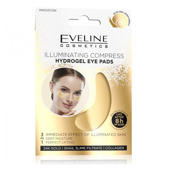 <br/> Eveline Cosmetics <br/> Eye Pads Hydrogel <br/> Illuminante 24K