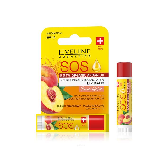 Eveline Cosmetics <br/> Sos Lip Balm <br/> Peach Sorbet